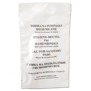 Woreczki Higieniczne Katrin 30 sztuk Dyskretne Mogą być używane w dozownikach woreczków higienicznych Katrin